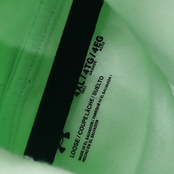 NWT Under Armour neon lime green hoodie 4X - Picture 3 of 8